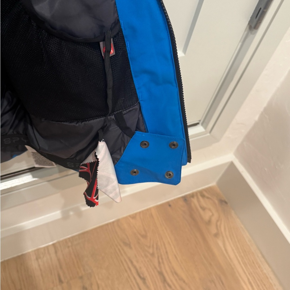 Spyder Leader Ski Jacket  Blue, Gray and Black - Picture 4 of 6